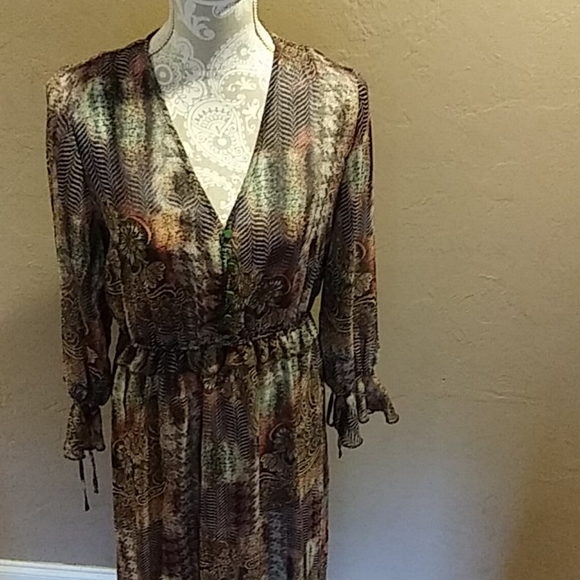 Hillary Scott LaBellum chiffon maxi dress, S - Picture 14 of 14